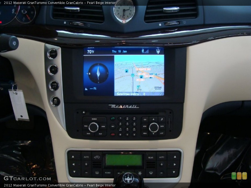 Pearl Beige Interior Navigation for the 2012 Maserati GranTurismo Convertible GranCabrio #59908781
