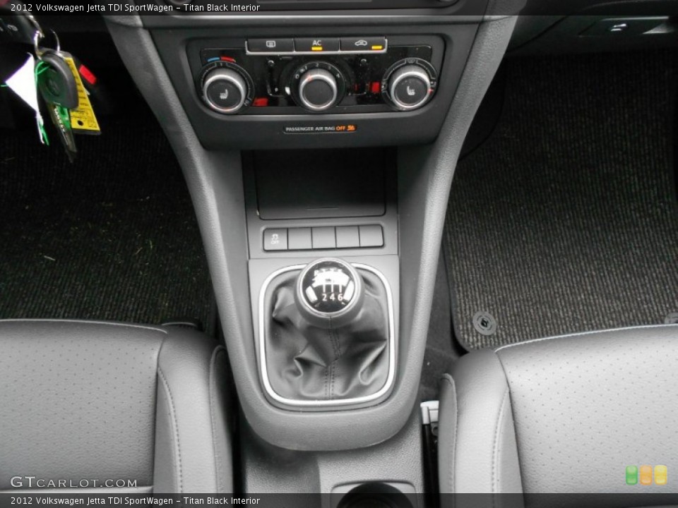 Titan Black Interior Transmission for the 2012 Volkswagen Jetta TDI SportWagen #59909231