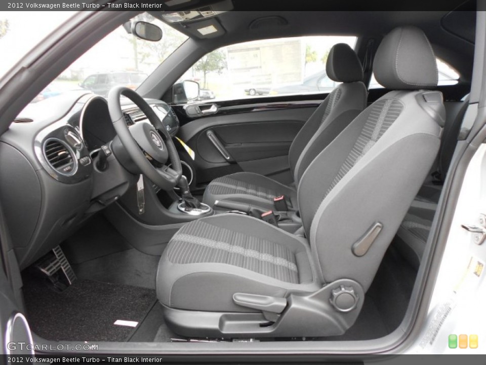 Titan Black Interior Front Seat for the 2012 Volkswagen Beetle Turbo #59909603