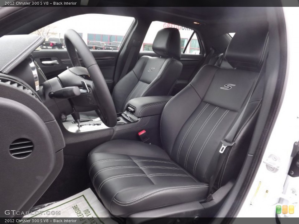 Black Interior Front Seat for the 2012 Chrysler 300 S V8 #59909858