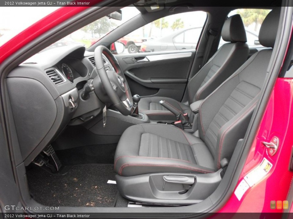 Titan Black Interior Front Seat for the 2012 Volkswagen Jetta GLI #59910644