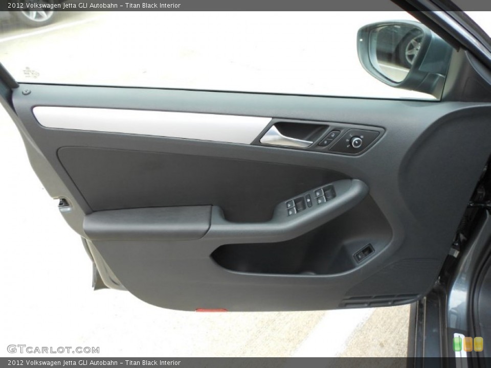 Titan Black Interior Door Panel for the 2012 Volkswagen Jetta GLI Autobahn #59911238