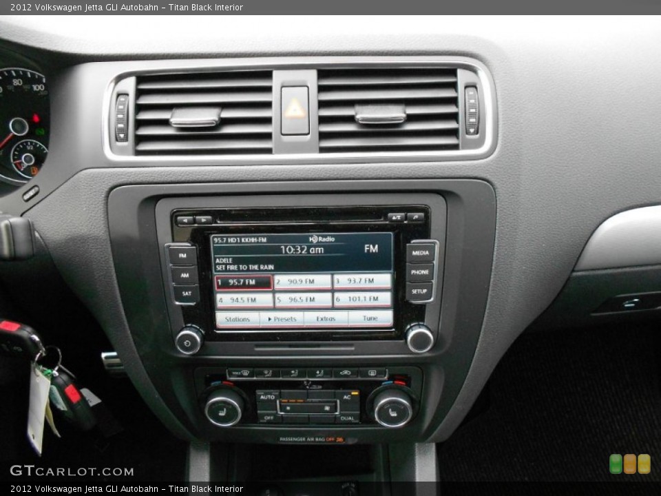 Titan Black Interior Controls for the 2012 Volkswagen Jetta GLI Autobahn #59911287