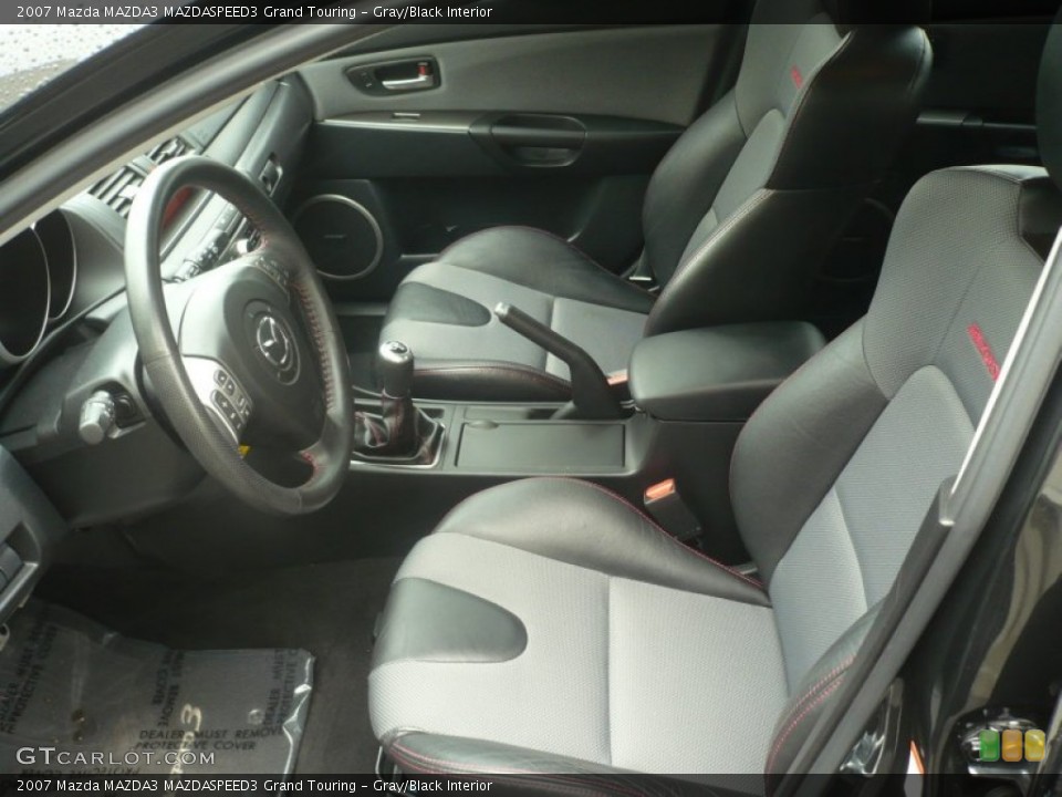 Gray/Black Interior Front Seat for the 2007 Mazda MAZDA3 MAZDASPEED3 Grand Touring #59911349