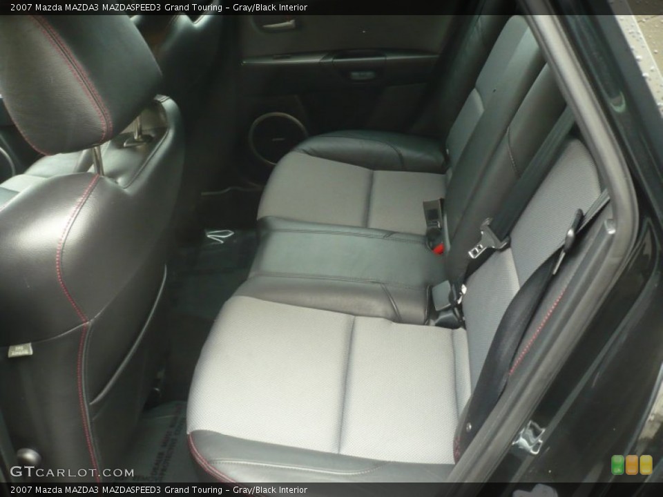 Gray/Black Interior Rear Seat for the 2007 Mazda MAZDA3 MAZDASPEED3 Grand Touring #59911367