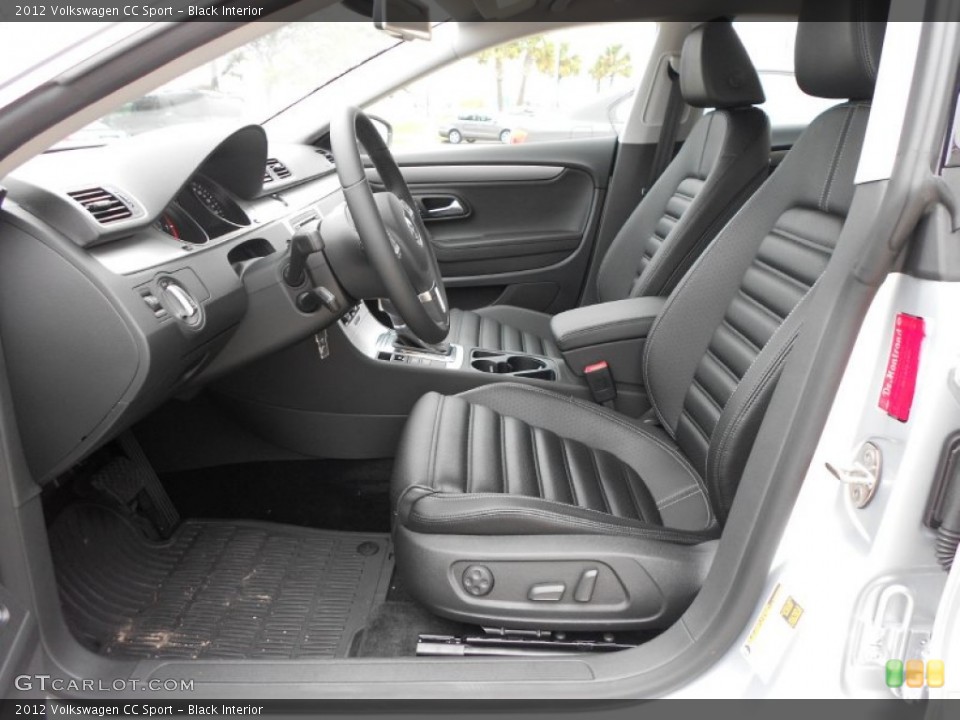 Black Interior Front Seat for the 2012 Volkswagen CC Sport #59911871