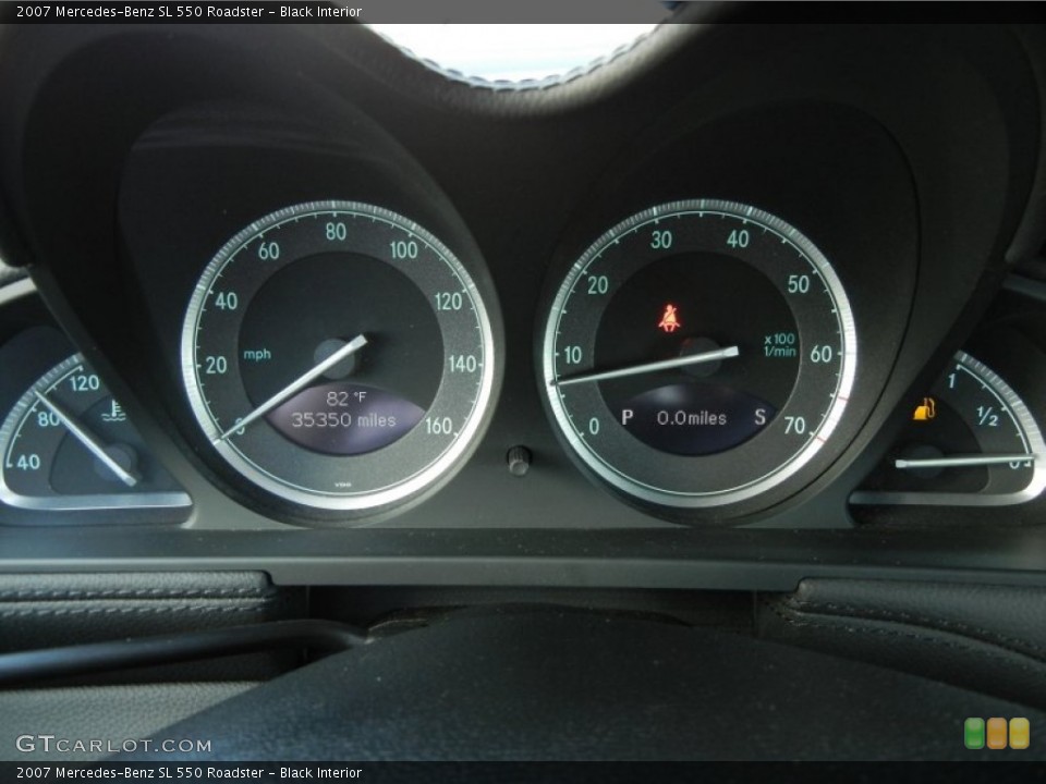 Black Interior Gauges for the 2007 Mercedes-Benz SL 550 Roadster #59912750