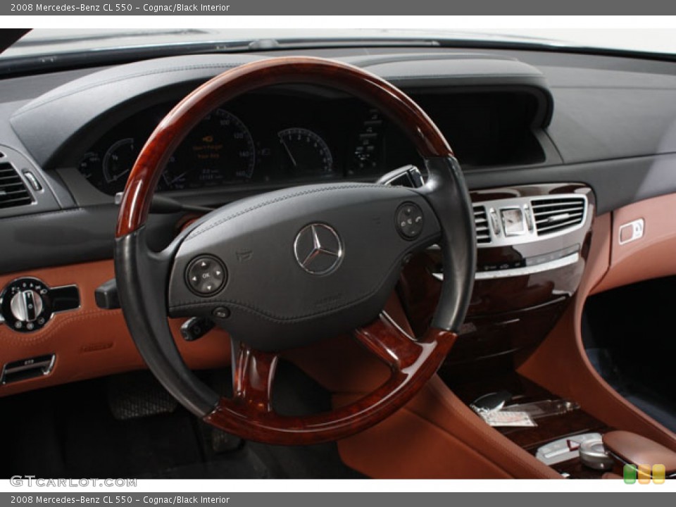 Cognac/Black Interior Steering Wheel for the 2008 Mercedes-Benz CL 550 #59916740