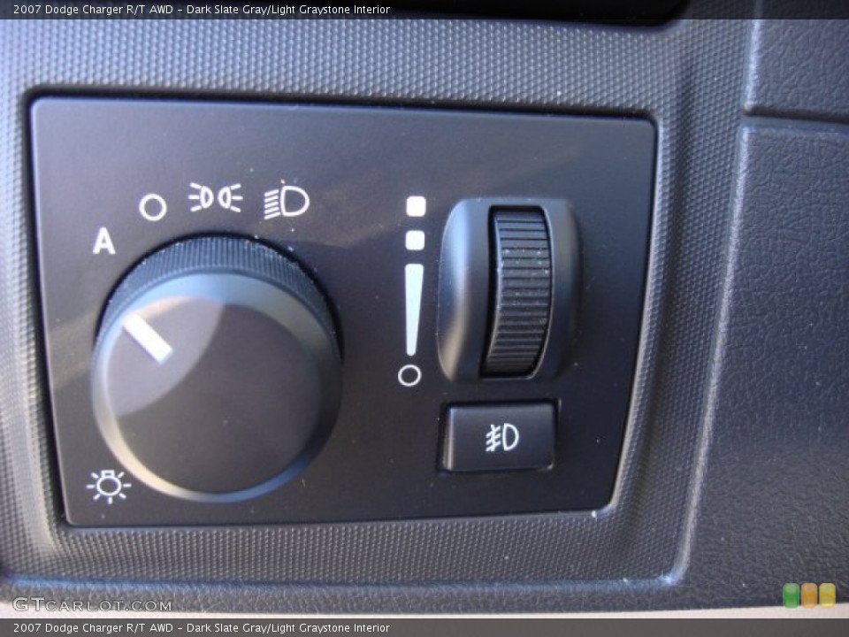 Dark Slate Gray/Light Graystone Interior Controls for the 2007 Dodge Charger R/T AWD #59917352