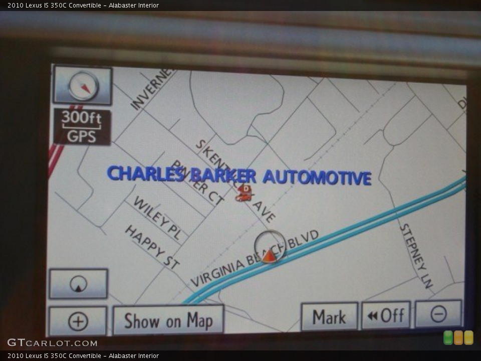 Alabaster Interior Navigation for the 2010 Lexus IS 350C Convertible #59920748