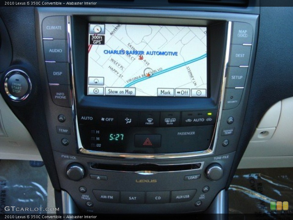 Alabaster Interior Navigation for the 2010 Lexus IS 350C Convertible #59920764
