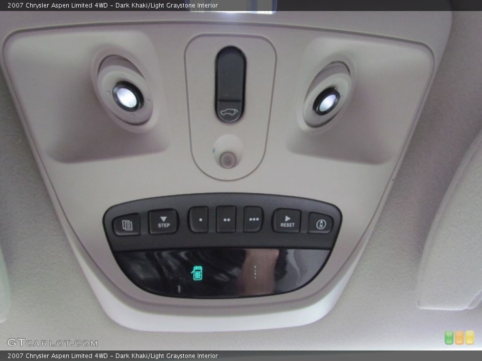 Dark Khaki/Light Graystone Interior Controls for the 2007 Chrysler Aspen Limited 4WD #59921996