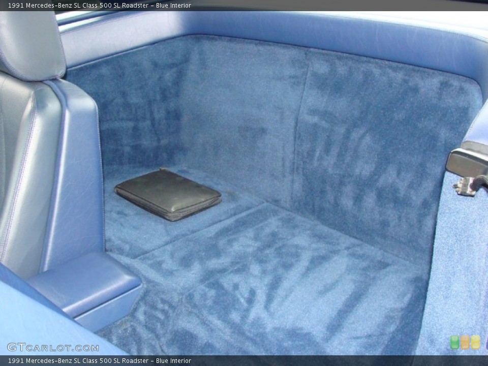 Blue Interior Photo for the 1991 Mercedes-Benz SL Class 500 SL Roadster #59923973