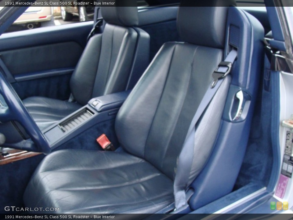 Blue Interior Front Seat for the 1991 Mercedes-Benz SL Class 500 SL Roadster #59924000