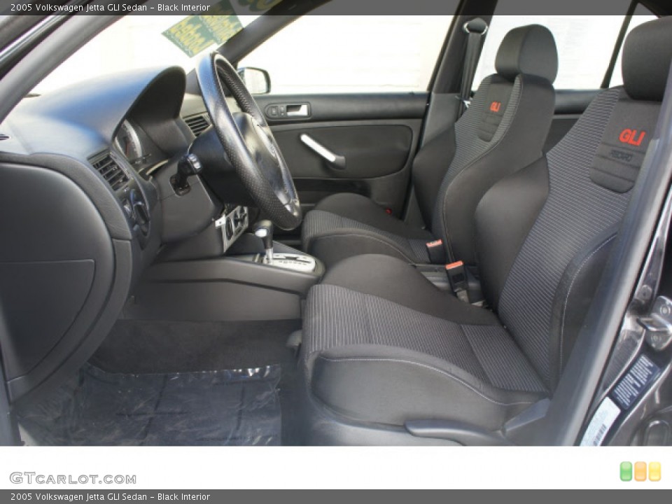 Black Interior Front Seat for the 2005 Volkswagen Jetta GLI Sedan #59924732