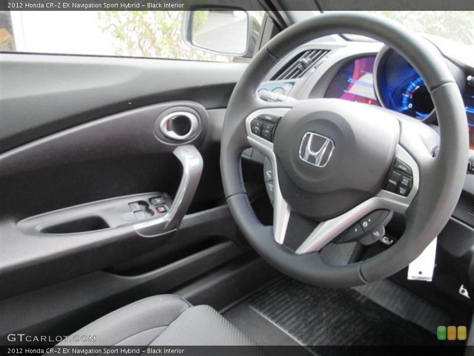 Black Interior Photo for the 2012 Honda CR-Z EX Navigation Sport Hybrid #59925548