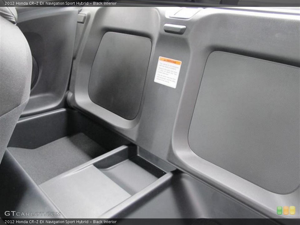 Black Interior Photo for the 2012 Honda CR-Z EX Navigation Sport Hybrid #59925575