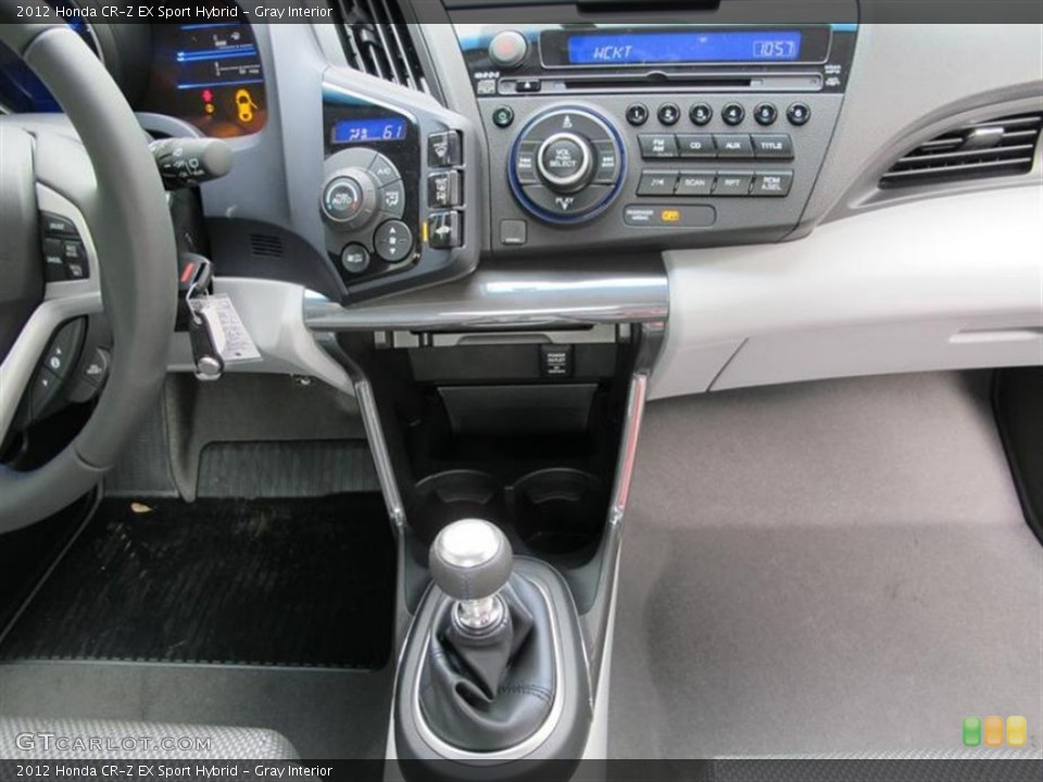 Gray Interior Controls for the 2012 Honda CR-Z EX Sport Hybrid #59925653