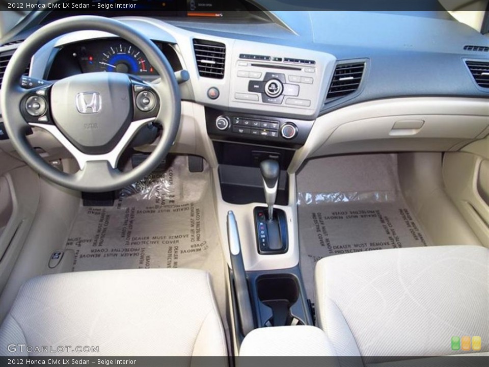 Beige Interior Dashboard for the 2012 Honda Civic LX Sedan #59926532