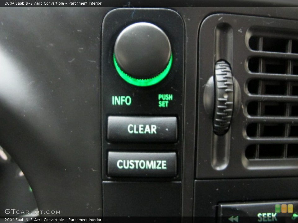 Parchment Interior Controls for the 2004 Saab 9-3 Aero Convertible #59928257