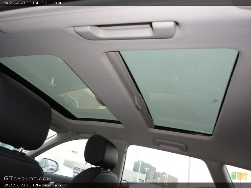 Black Interior Sunroof for the 2012 Audi A3 2.0 TDI #59931104