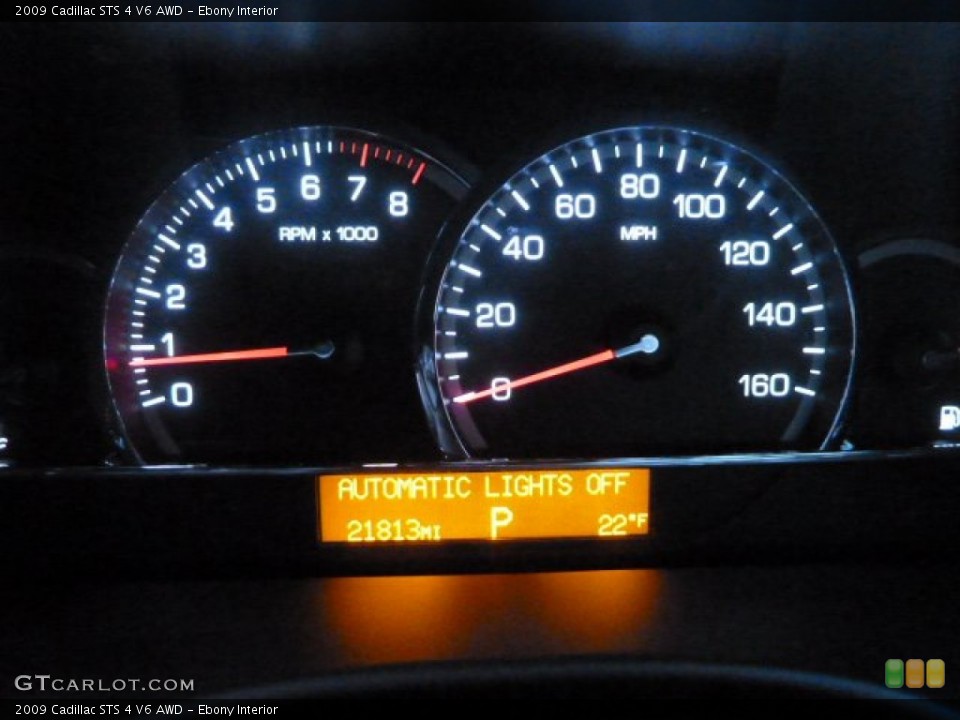 Ebony Interior Gauges for the 2009 Cadillac STS 4 V6 AWD #59932371
