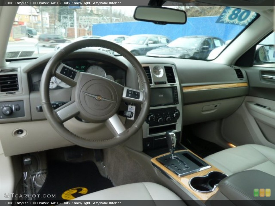 Dark Khaki/Light Graystone Interior Dashboard for the 2008 Chrysler 300 Limited AWD #59932814