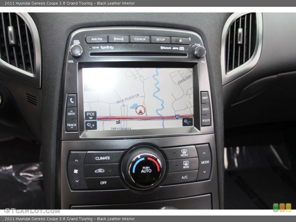 Black Leather Interior Navigation for the 2011 Hyundai Genesis Coupe 3.8 Grand Touring #59933621