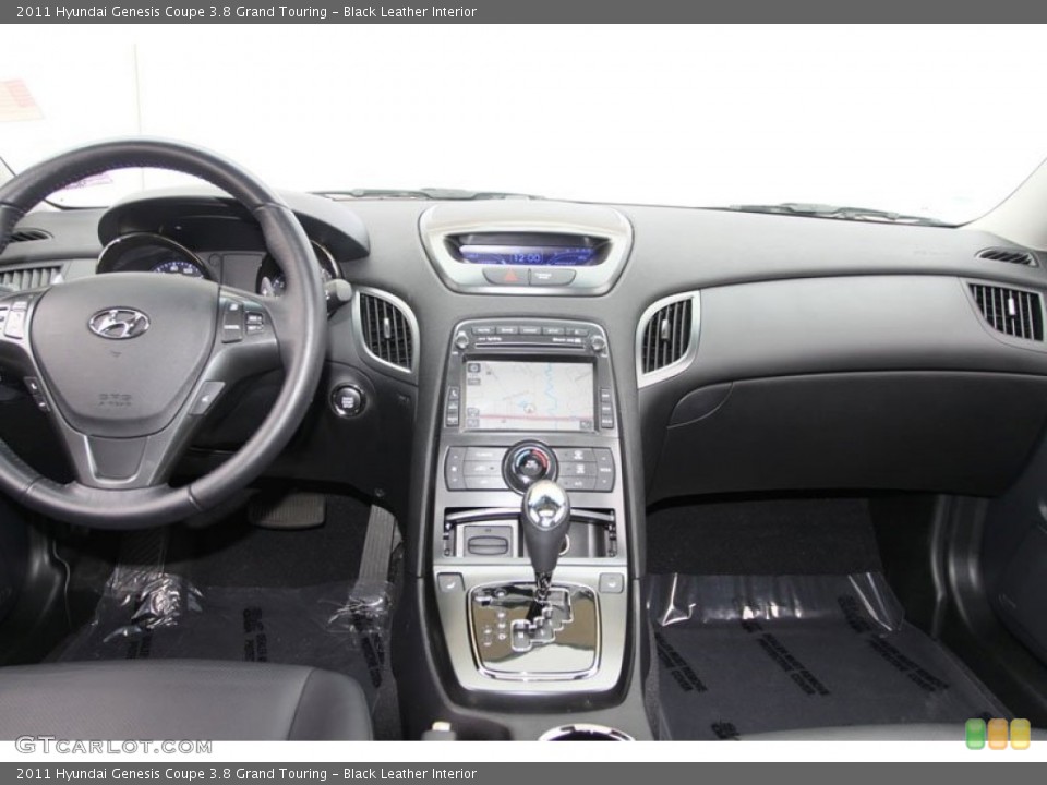 Black Leather Interior Dashboard for the 2011 Hyundai Genesis Coupe 3.8 Grand Touring #59933761