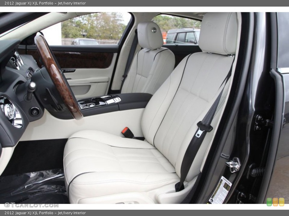 Jet/Ivory Interior Front Seat for the 2012 Jaguar XJ XJL Portfolio #59935737