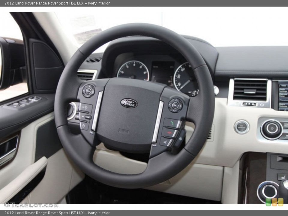 Ivory Interior Steering Wheel for the 2012 Land Rover Range Rover Sport HSE LUX #59936374