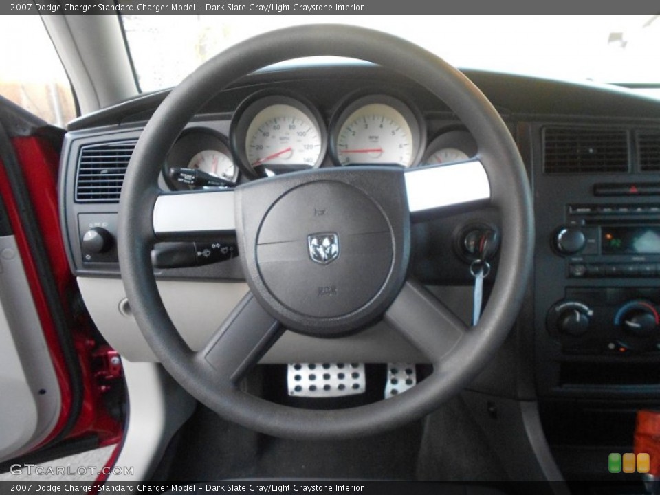 Dark Slate Gray/Light Graystone Interior Steering Wheel for the 2007 Dodge Charger  #59938652