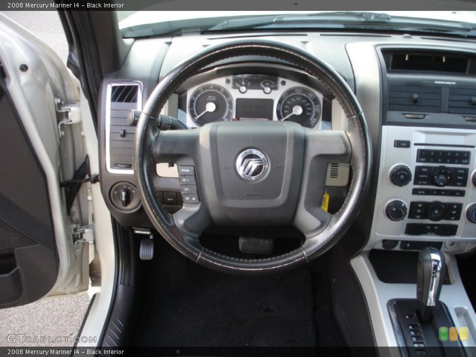 Black Interior Steering Wheel for the 2008 Mercury Mariner I4 #59939291