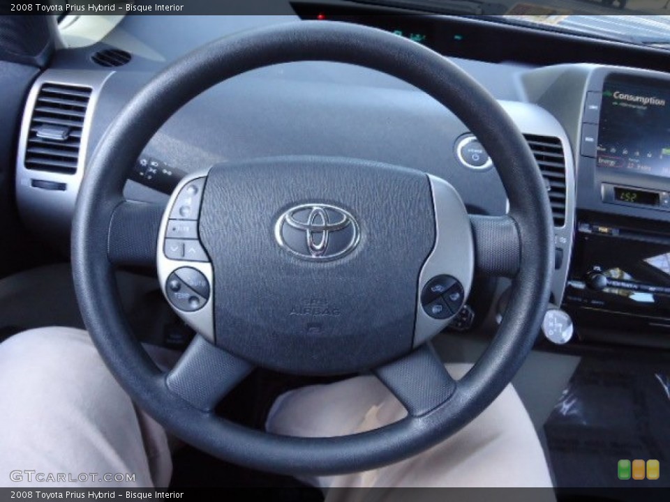 Bisque Interior Steering Wheel for the 2008 Toyota Prius Hybrid #59939462