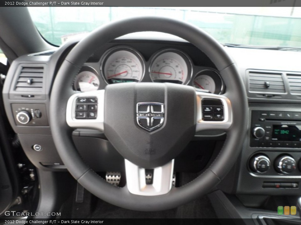Dark Slate Gray Interior Steering Wheel for the 2012 Dodge Challenger R/T #59940212