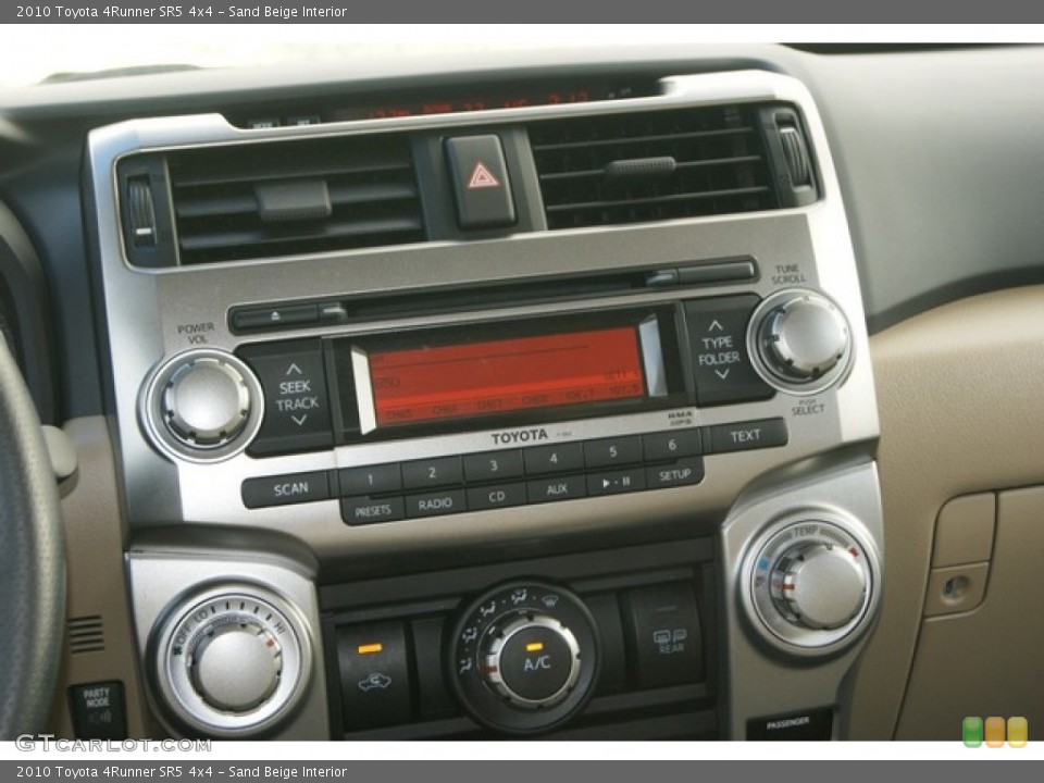 Sand Beige Interior Controls for the 2010 Toyota 4Runner SR5 4x4 #59941898