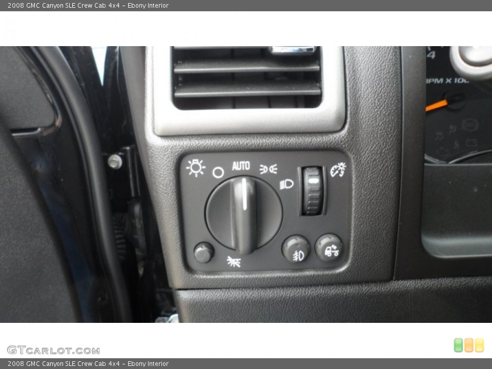 Ebony Interior Controls for the 2008 GMC Canyon SLE Crew Cab 4x4 #59942732