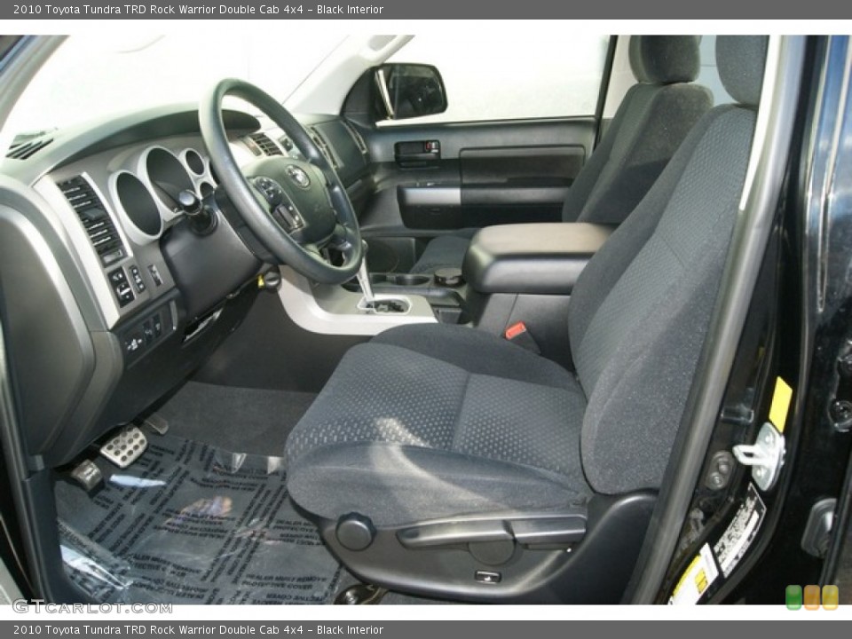 Black Interior Front Seat for the 2010 Toyota Tundra TRD Rock Warrior Double Cab 4x4 #59944598