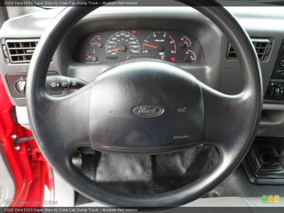 Medium Flint Interior Steering Wheel for the 2002 Ford F350 Super Duty XL Crew Cab Dump Truck #59946422