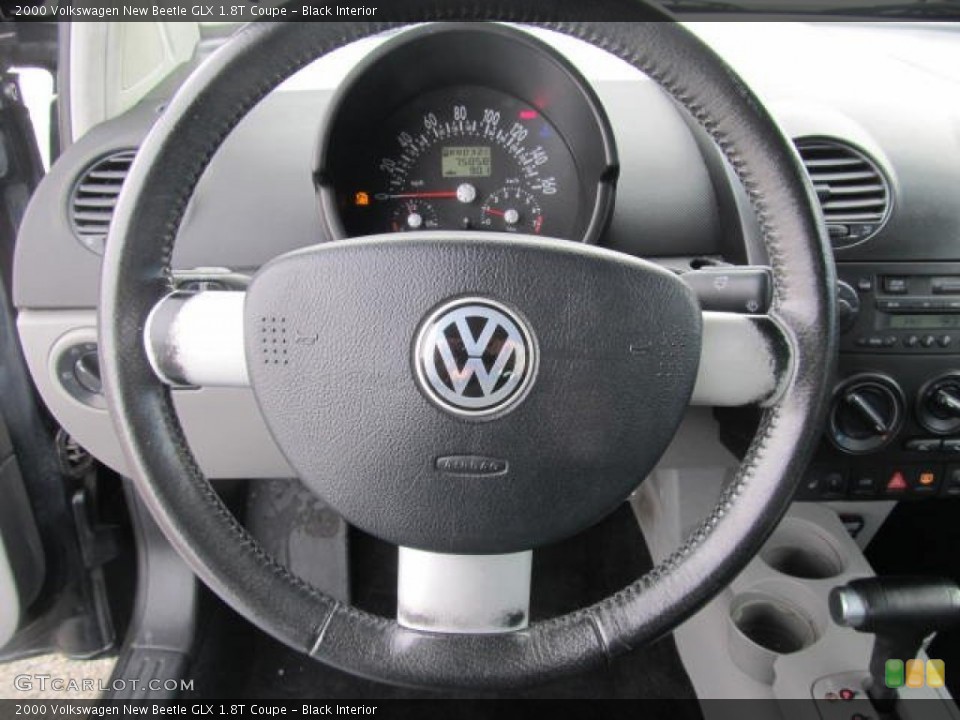 Black Interior Steering Wheel for the 2000 Volkswagen New Beetle GLX 1.8T Coupe #59946662