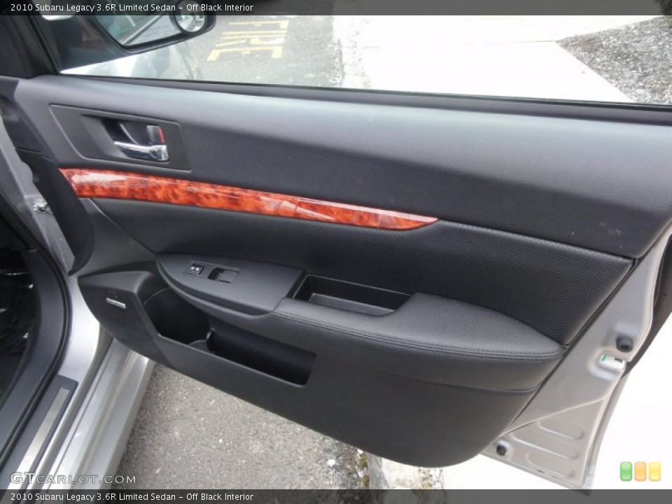 Off Black Interior Door Panel for the 2010 Subaru Legacy 3.6R Limited Sedan #59949999