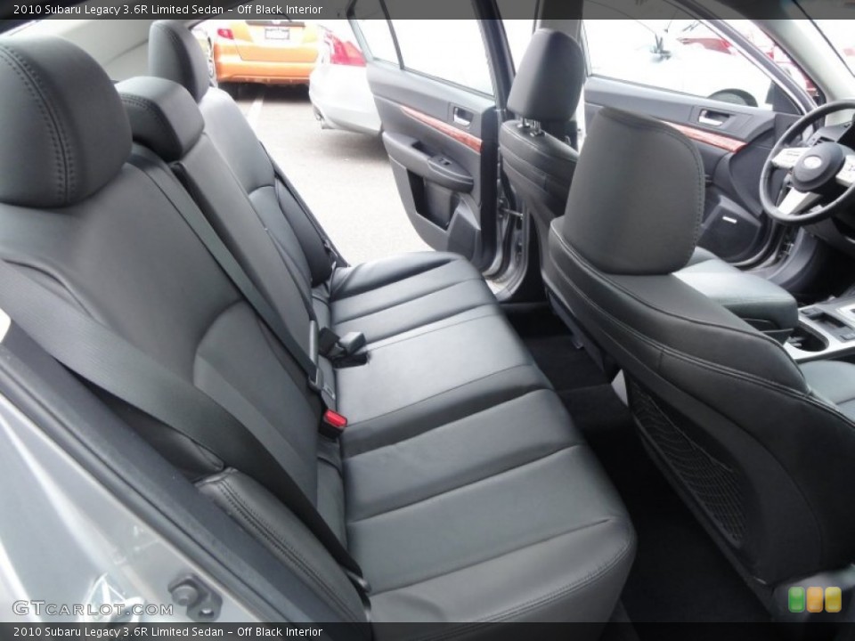 Off Black Interior Rear Seat for the 2010 Subaru Legacy 3.6R Limited Sedan #59950008