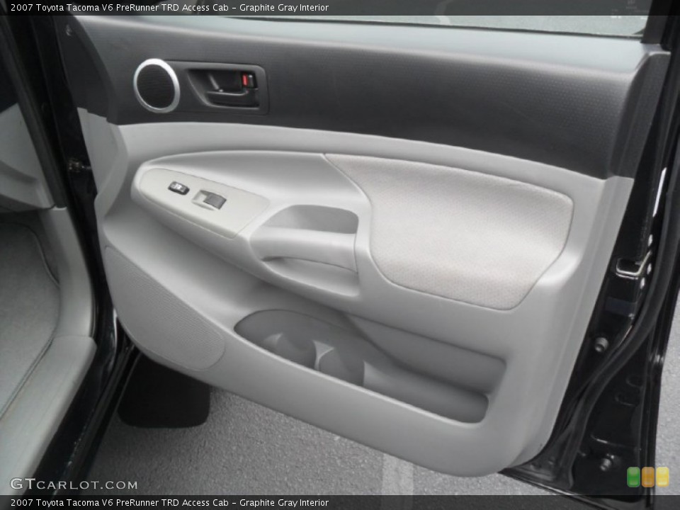 Graphite Gray Interior Door Panel for the 2007 Toyota Tacoma V6 PreRunner TRD Access Cab #59953622