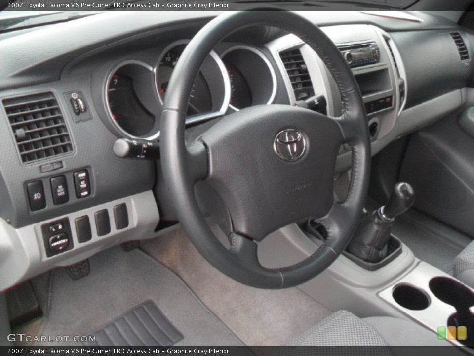 Graphite Gray Interior Photo for the 2007 Toyota Tacoma V6 PreRunner TRD Access Cab #59953645