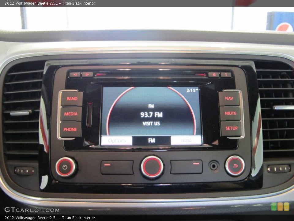 Titan Black Interior Controls for the 2012 Volkswagen Beetle 2.5L #59953672