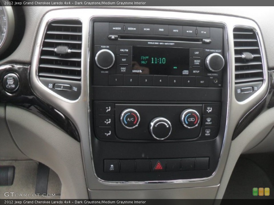 Dark Graystone/Medium Graystone Interior Controls for the 2012 Jeep Grand Cherokee Laredo 4x4 #59954663