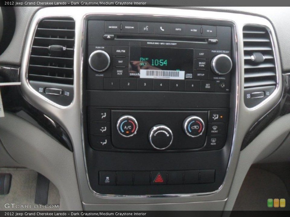 Dark Graystone/Medium Graystone Interior Controls for the 2012 Jeep Grand Cherokee Laredo #59954876