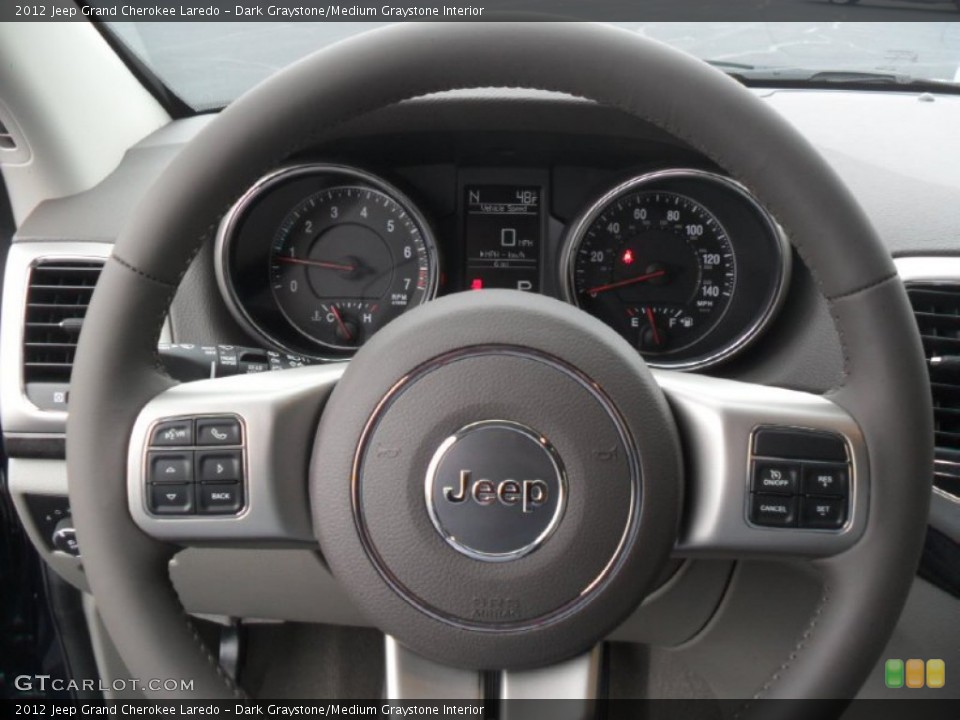 Dark Graystone/Medium Graystone Interior Steering Wheel for the 2012 Jeep Grand Cherokee Laredo #59954885
