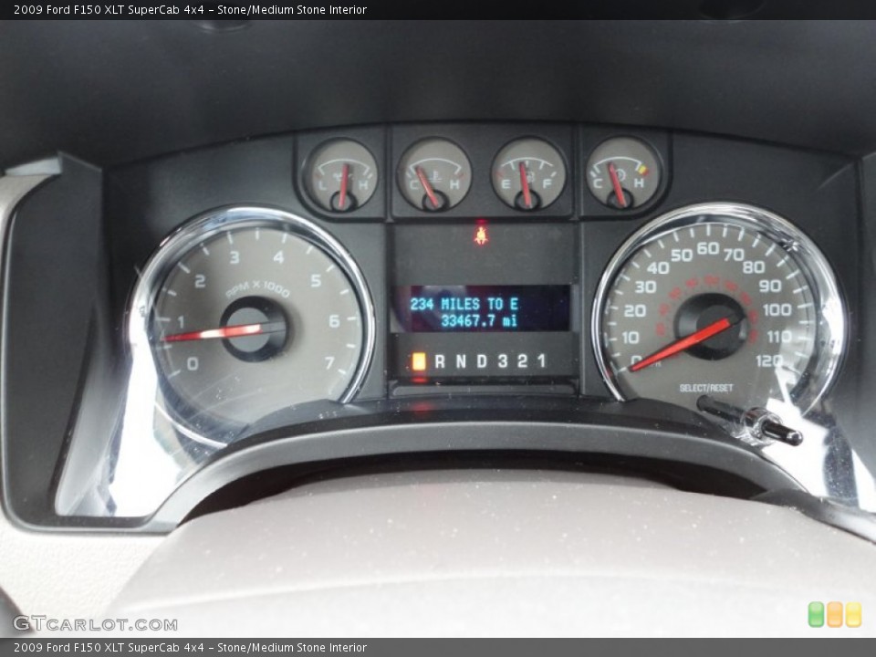 Stone/Medium Stone Interior Gauges for the 2009 Ford F150 XLT SuperCab 4x4 #59955128