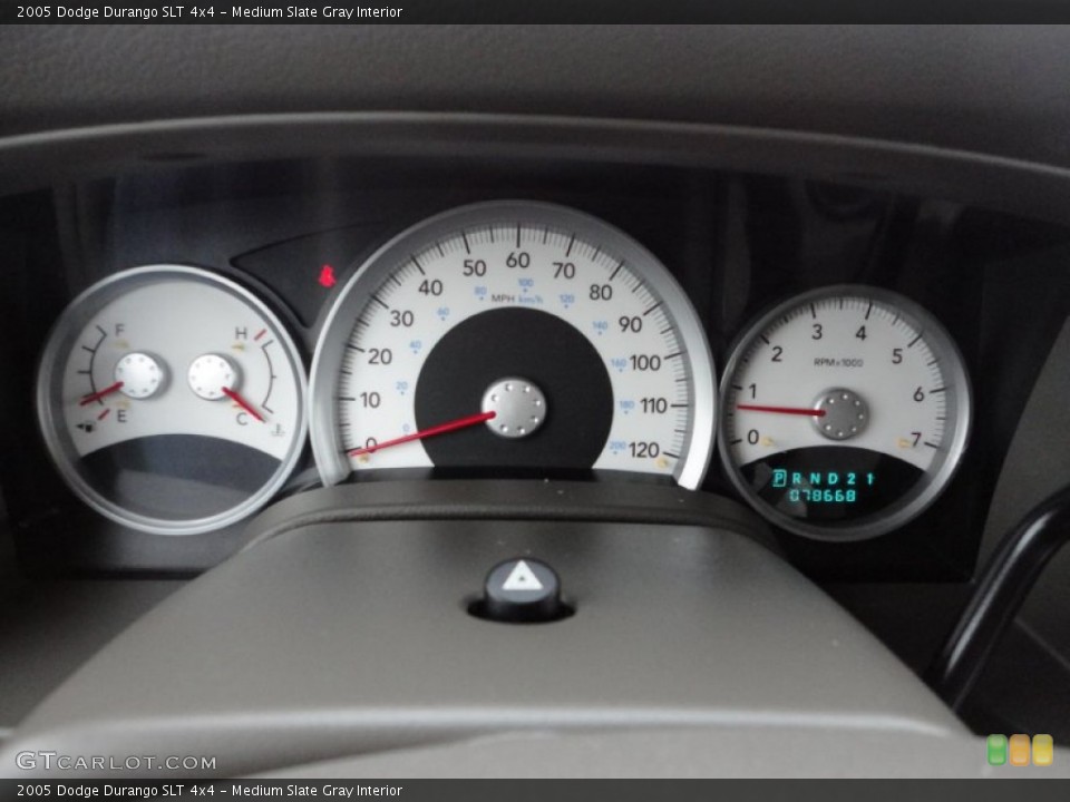 Medium Slate Gray Interior Gauges for the 2005 Dodge Durango SLT 4x4 #59956175